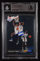 Shaquille O'Neal Signed 1992-93 Upper Deck NBA First Draft Pick #1 SP RC (Beckett | Auto Grade BGS Authentic) at PristineAuction.com