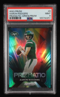 Aaron Rodgers 2023 Panini Prizm Prizmatic Prizms Green #8 (PSA 9) at PristineAuction.com