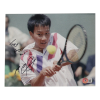 Michael Chang Signed 8x10 Photo Inscribed "Jesus Loves You" (Beckett) at PristineAuction.com
