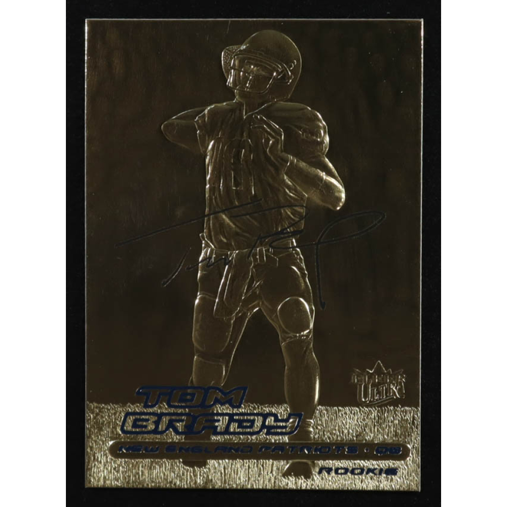 Tom Brady 2000 Fleer Ultra 23KT Gold Black Metallic Signature Series #NNO RC at PristineAuction.com