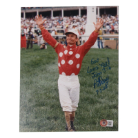 Pat Day Signed 8x10 Photo Inscribed "God Loves You / 7.3.23" (Beckett) at PristineAuction.com