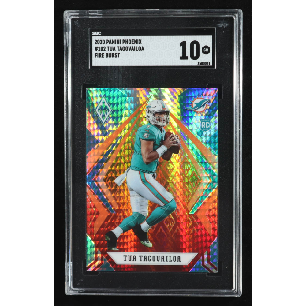 Tua Tagovailoa 2020 Panini Phoenix Fire Burst #102 RC (SGC 10) at PristineAuction.com