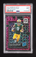 Christian Watson 2022 Donruss Optic Pink Velocity #219 RR #27/79 (PSA 9) at PristineAuction.com