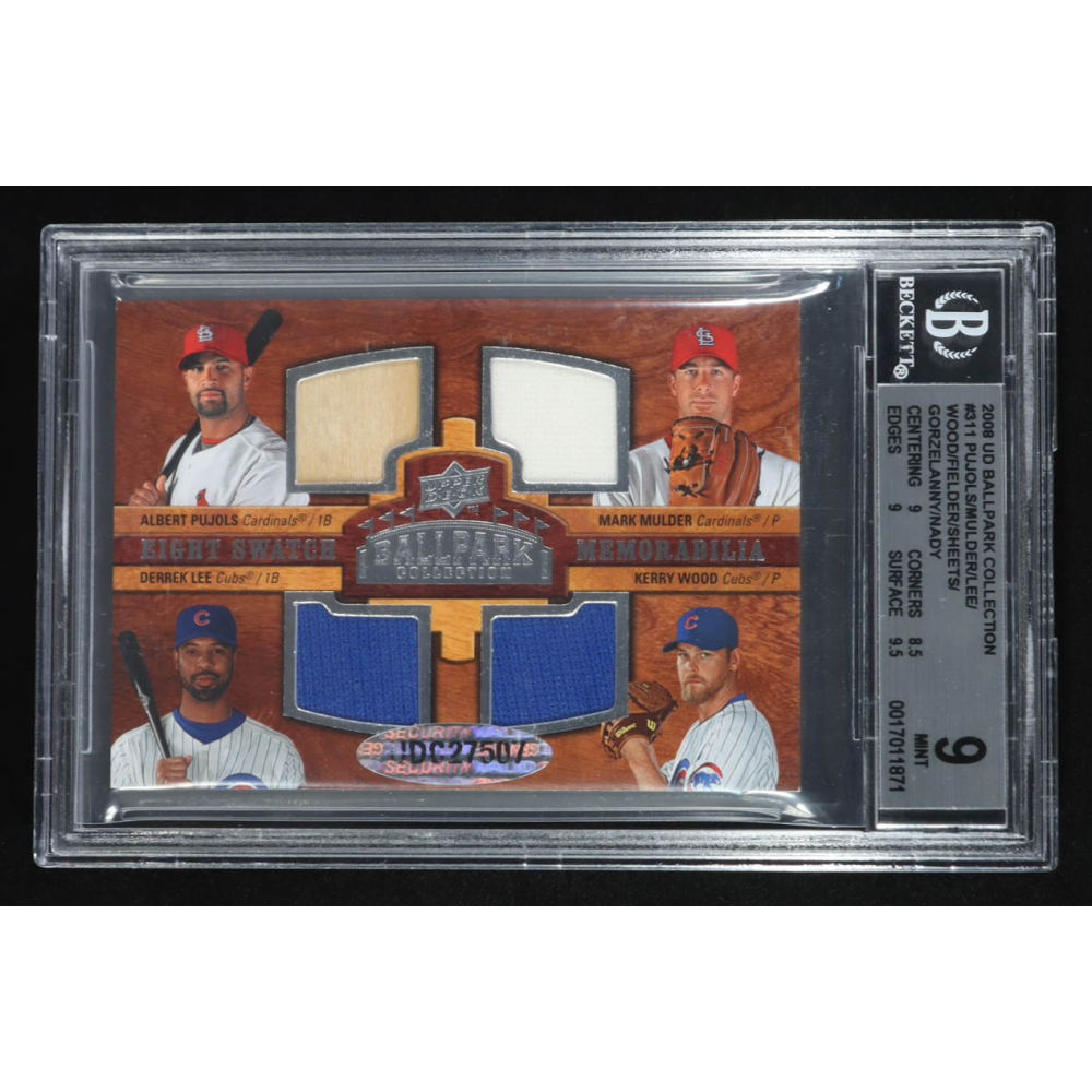Pujols / Mulder / Lee / Wood / Fielder / Sheets / Gorzelanny / Nady 2008 Upper Deck Ballpark Collection #311 (BGS 9) at PristineAuction.com