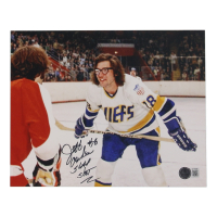 Jeff Carlson Signed "Slap Shot" 8x10 Photo Inscribed "Slap Shot" (Beckett) at PristineAuction.com