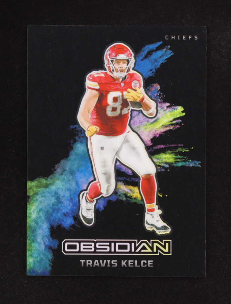 Travis Kelce 2024 Panini Obsidian Black Color Blast #21