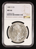 1881-S Morgan Silver Dollar (NGC MS66) at PristineAuction.com