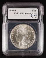 1881-S Morgan Silver Dollar (ICG BU Quality) at PristineAuction.com
