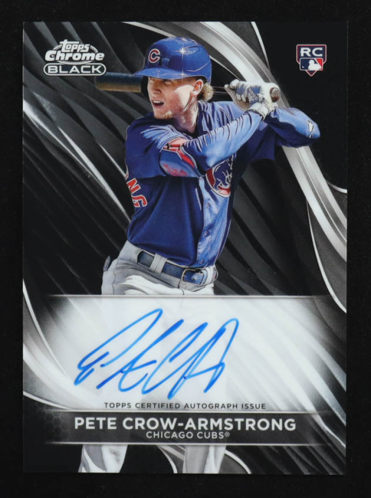 Pete Crow-Armstrong 2024 Topps Chrome Black Autographs #CBAPC RC