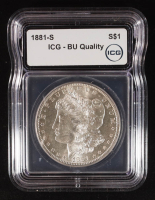 1881-S Morgan Silver Dollar (ICG BU Quality) at PristineAuction.com