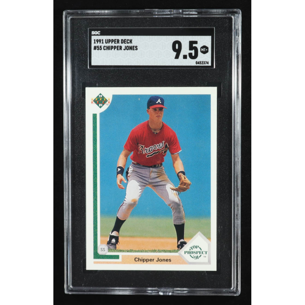 Chipper Jones 1991 Upper Deck #55 RC (SGC 9.5) at PristineAuction.com