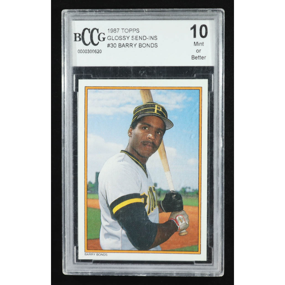 Barry Bonds 1987 Topps Glossy Send-Ins #30 RC (BCCG 10) at PristineAuction.com
