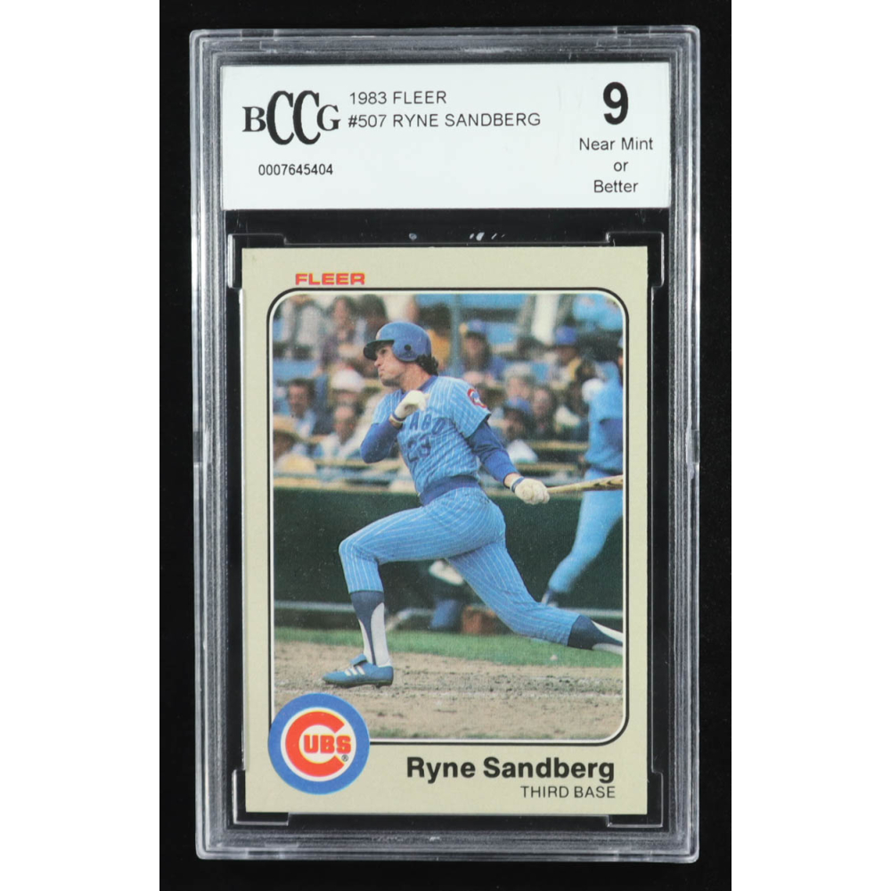 Ryne Sandberg 1983 Fleer #507 RC (BCCG 9) at PristineAuction.com