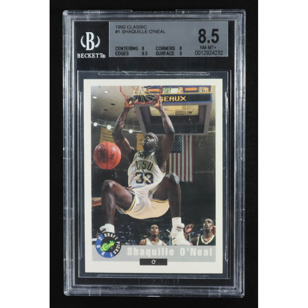 Shaquille O'Neal 1992 Classic #1 RC (Beckett 8.5) at PristineAuction.com