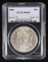 1886 Morgan Silver Dollar (PCGS MS65) at PristineAuction.com