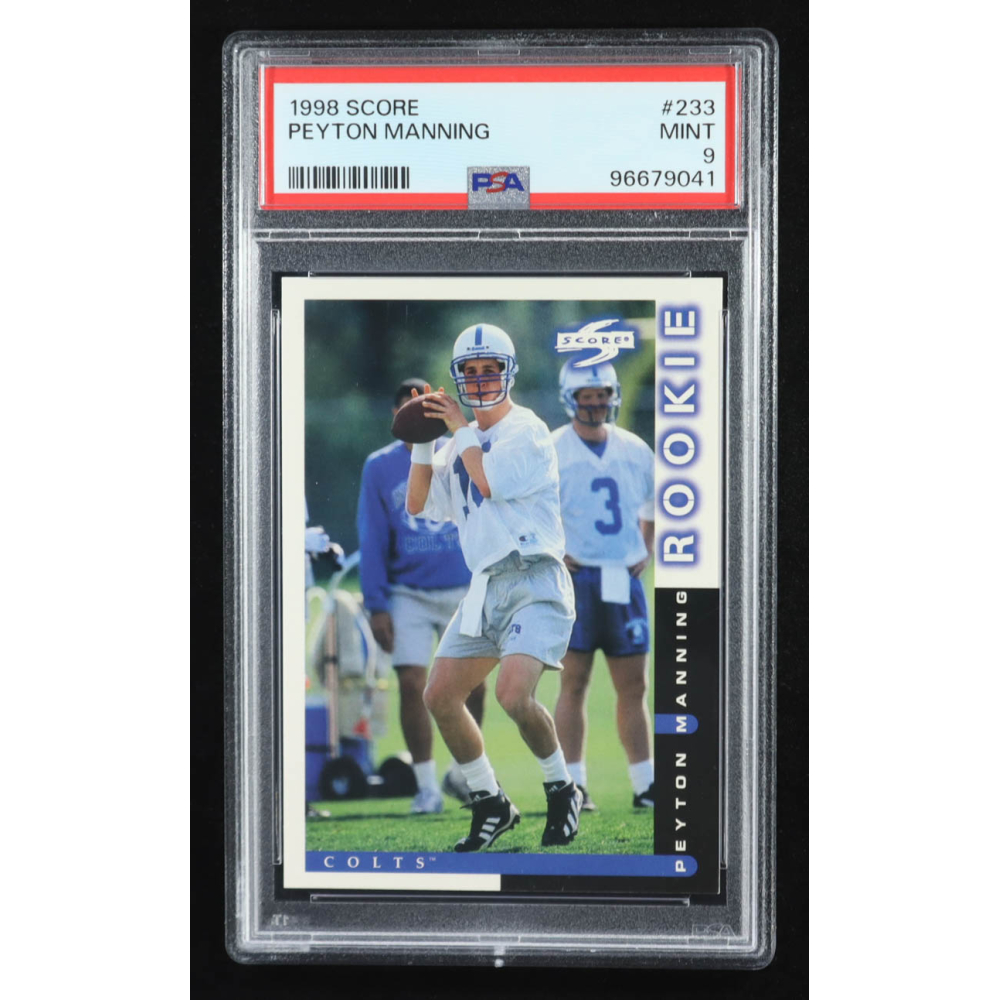 Peyton Manning 1998 Score #233 RC (PSA 9) at PristineAuction.com Peyton Manning 1998 Score #233 RC (PSA 9) at PristineAuction.com