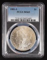 1881-S Morgan Silver Dollar (PCGS MS65) at PristineAuction.com