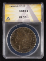 1898-S Morgan Silver Dollar (ANACS VF25) at PristineAuction.com