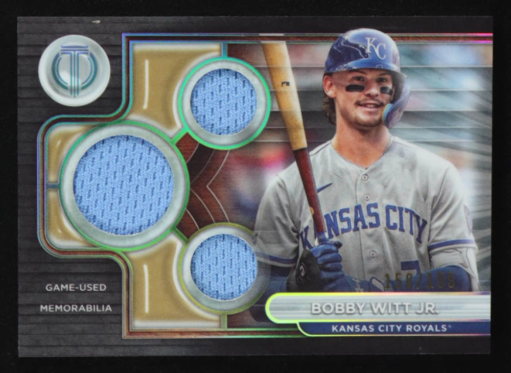 Bobby Witt Jr. 2024 Topps Tribute Triple Relics #TTRBW #158/199