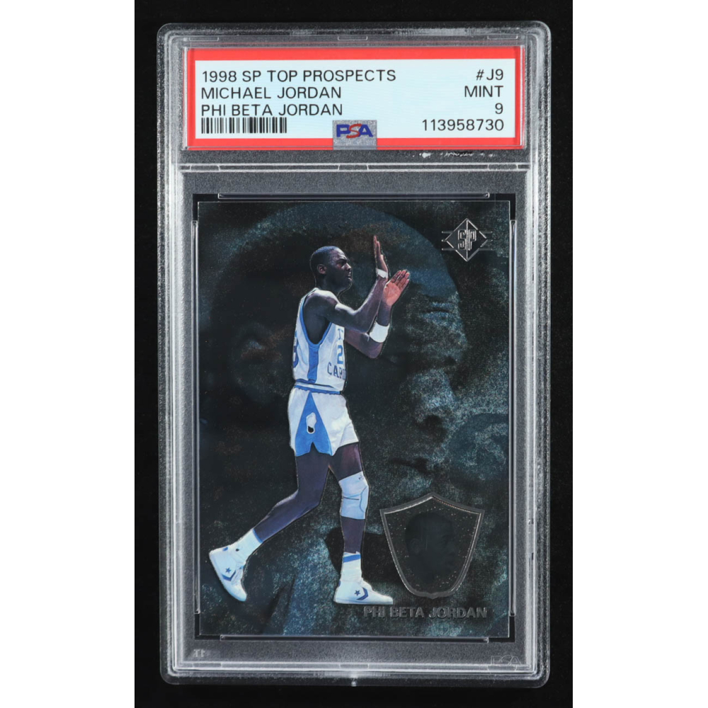 Michael Jordan 1998 SP Top Prospects Phi Beta Jordan #J9 (PSA 9) at PristineAuction.com