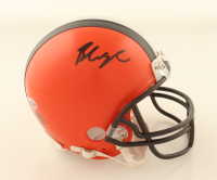 Baker Mayfield Signed Browns Mini Helmet (Beckett) at PristineAuction.com
