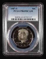 1987-S Kennedy Half Dollar - Deep Cameo Proof (PCGS PR69DCAM) at PristineAuction.com