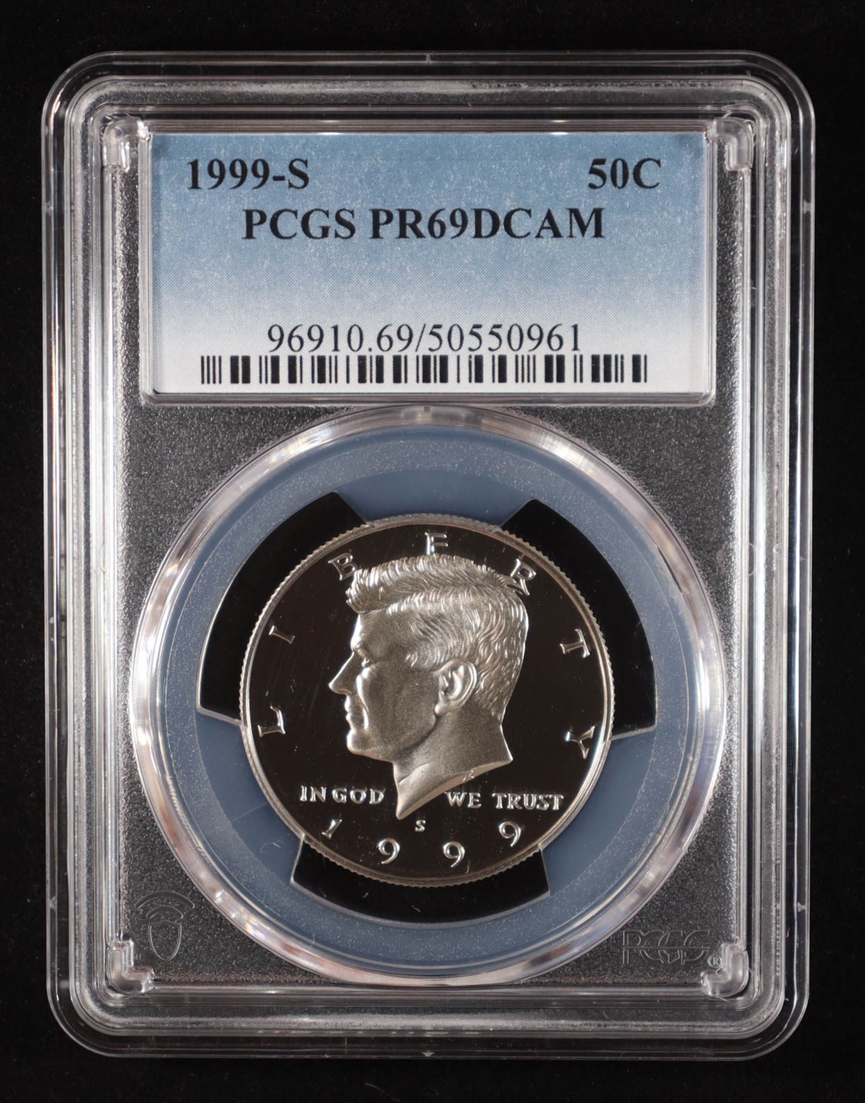 1999-S Kennedy Half Dollar - Deep Cameo Proof (PCGS PR69DCAM) at PristineAuction.com 1999-S Kennedy Half Dollar - Deep Cameo Proof (PCGS PR69DCAM) at PristineAuction.com
