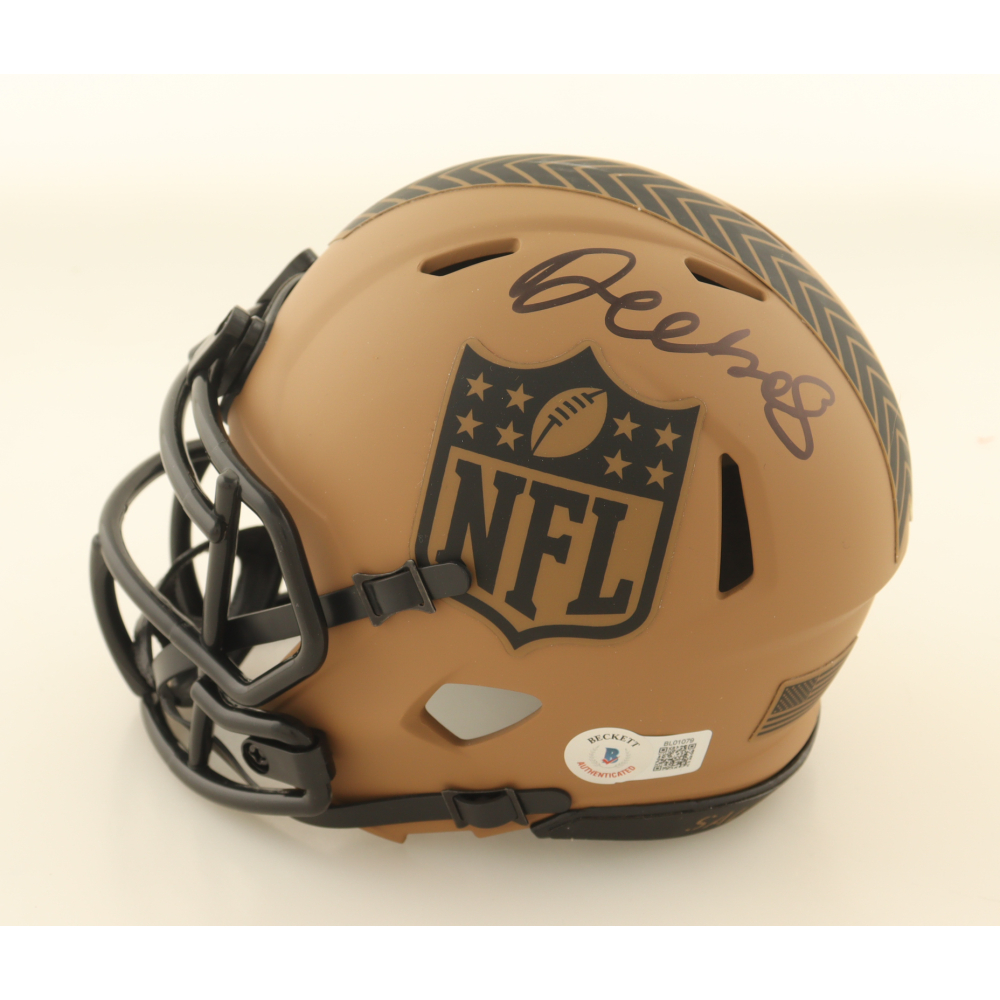 Deebo Samuel Signed NFL Logo Salute to Service Alternate Speed Mini Helmet (Beckett) at PristineAuction.com