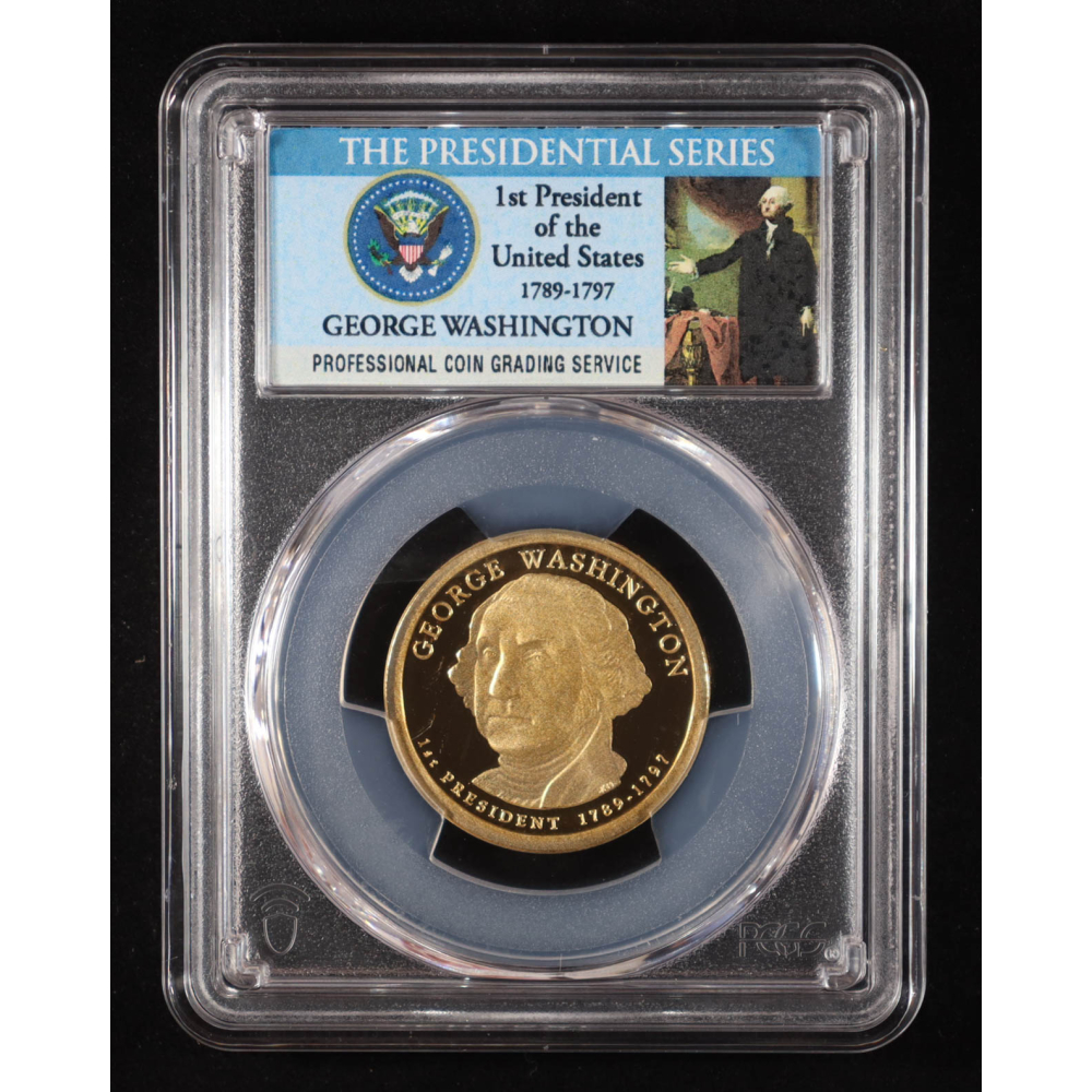 2007-S U.S. Presidential Proof $1 Coin - George Washington 1st President (PCGS PR69DCAM) at PristineAuction.com