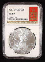 2017 American Silver Eagle - Official Red Book Label (NGC MS69) at PristineAuction.com