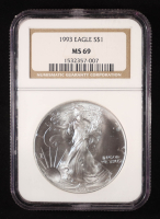 1993 American Silver Eagle (NGC MS69) at PristineAuction.com
