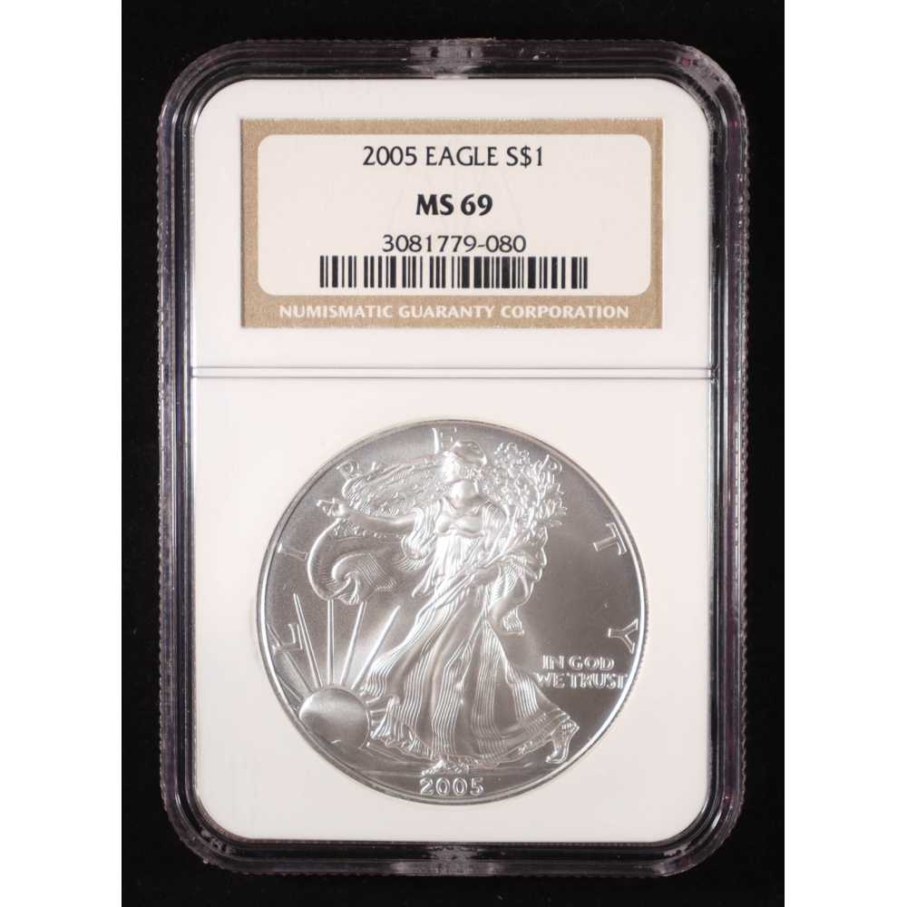 2005 American Silver Eagle (NGC MS69) at PristineAuction.com