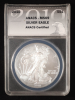 2010 American Silver Eagle (ANACS MS69) at PristineAuction.com