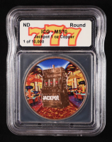 Las Vegas "Jackpot" Token - 1 AVDP Ounce .999 Fine Copper Bullion Round (ICG MS70) at PristineAuction.com