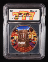 Las Vegas "Jackpot" Token - 1 AVDP Ounce .999 Fine Copper Bullion Round (ICG MS70) at PristineAuction.com