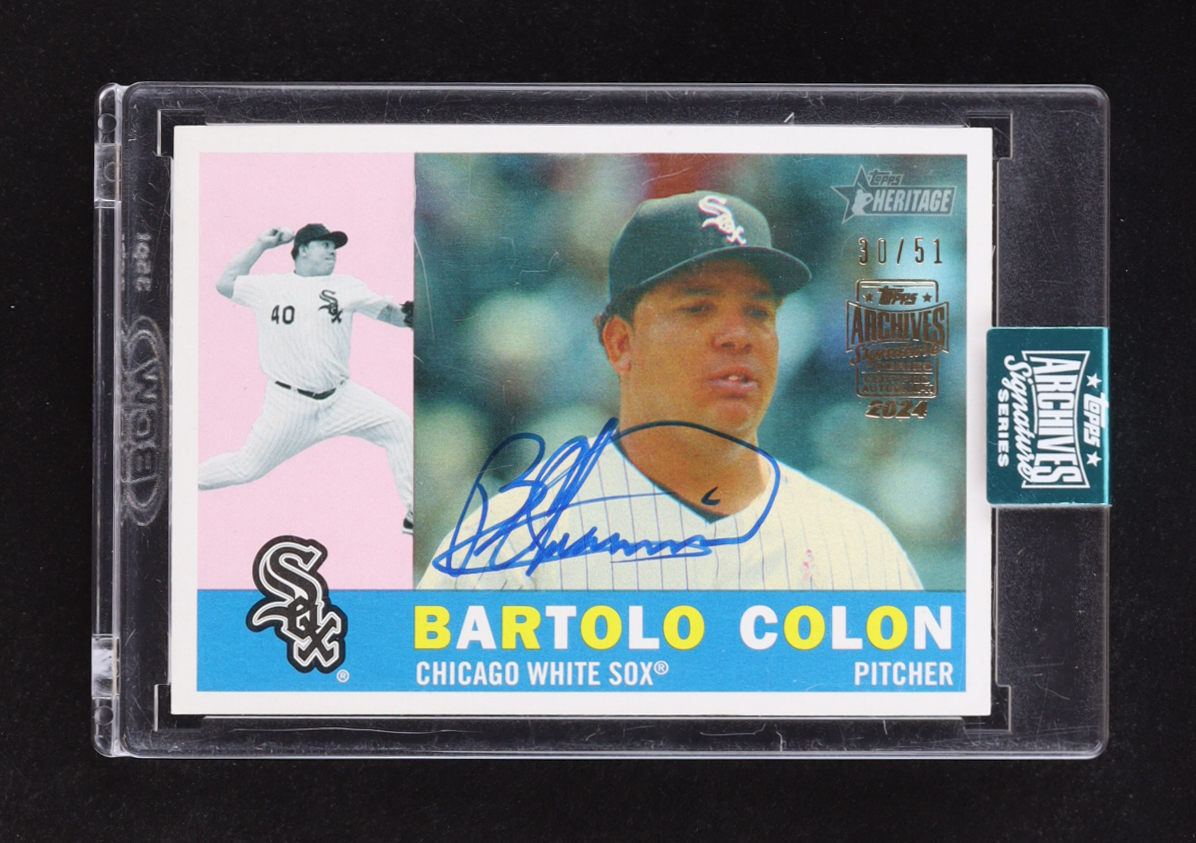 Bartolo Colon 2024 Topps Archives Signature Series Retired #TBA #30/51 at PristineAuction.com Bartolo Colon 2024 Topps Archives Signature Series Retired #TBA #30/51 at PristineAuction.com
