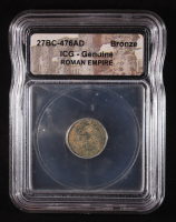 Roman Empire Bronze Coin 27BC - 476AD (ICG Genuine) at PristineAuction.com