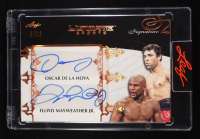Oscar De La Hoya / Floyd Mayweather Jr. 2024 Leaf Ultimate Sports Dual Signature Bronze #NNO #03/12 at PristineAuction.com