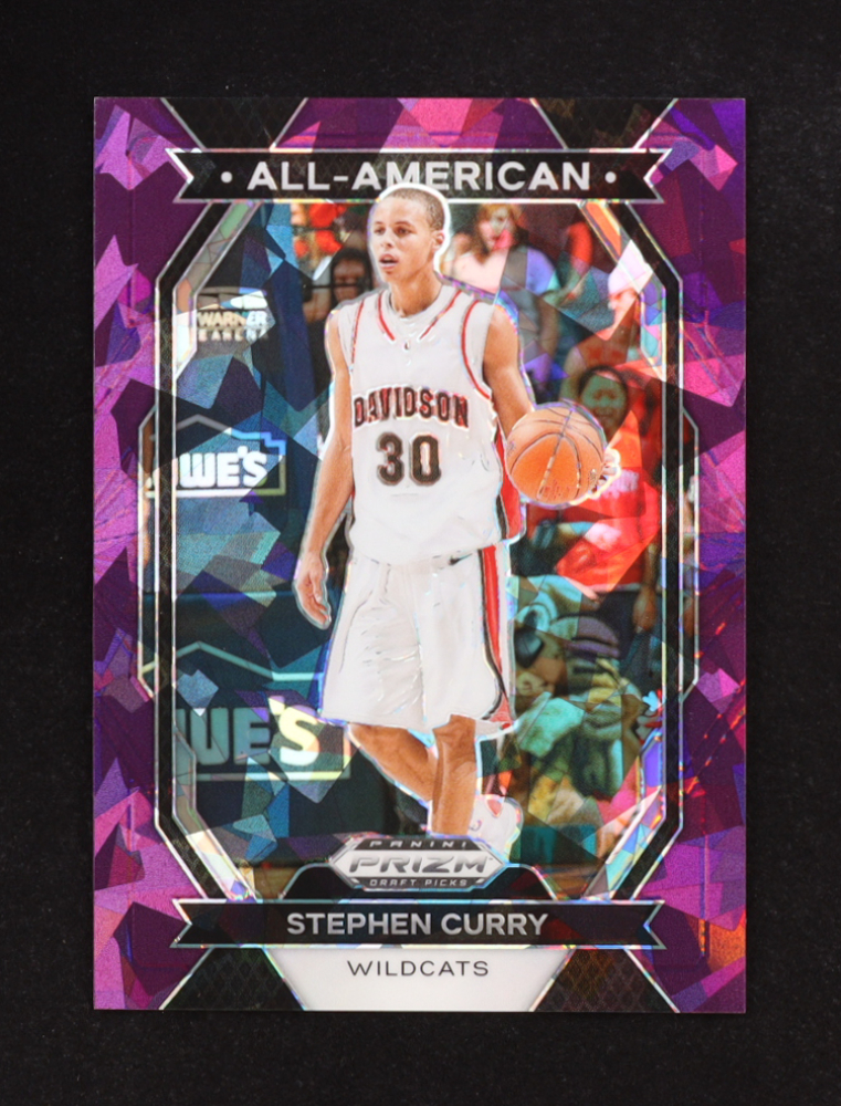 Stephen Curry 2024-25 Panini Prizm Draft Picks All-American Prizms Purple Ice #13 #060/149