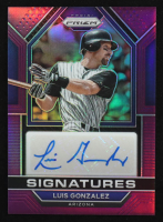 Luis Gonzalez 2023 Panini Prizm Signatures Prizms Purple #94 #16/99 at PristineAuction.com