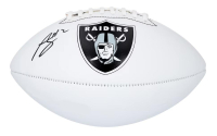 Ashton Jeanty Signed Raiders Logo Football (Fanatics) at PristineAuction.com