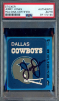Jerry Jones Signed 1980 Fleer Dallas Cowboys Stickers (PSA) at PristineAuction.com
