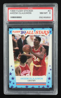 Hakeem Olajuwon 1989-90 Fleer Stickers #2 (PSA 8) at PristineAuction.com