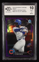 Eloy Jimenez 2016 Bowman Chrome Draft Purple Refractors #BDC191 #116/250 RC (BCCG 10) at PristineAuction.com