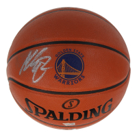 Klay Thompson Signed Warriors Logo NBA Basketball (Fanatics & PSA) at PristineAuction.com
