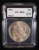 1921 Morgan Silver Dollar (ICG MS64) at PristineAuction.com