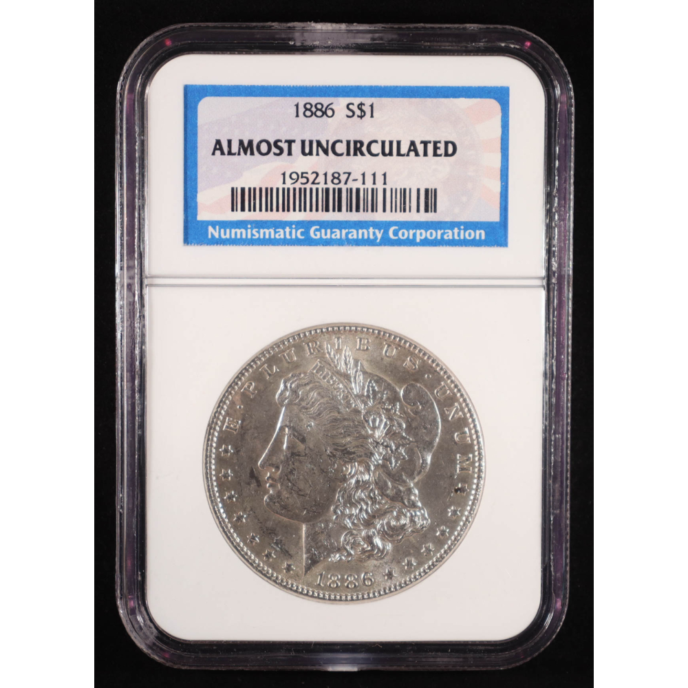 1886 Morgan Silver Dollar (NGC AU) at PristineAuction.com