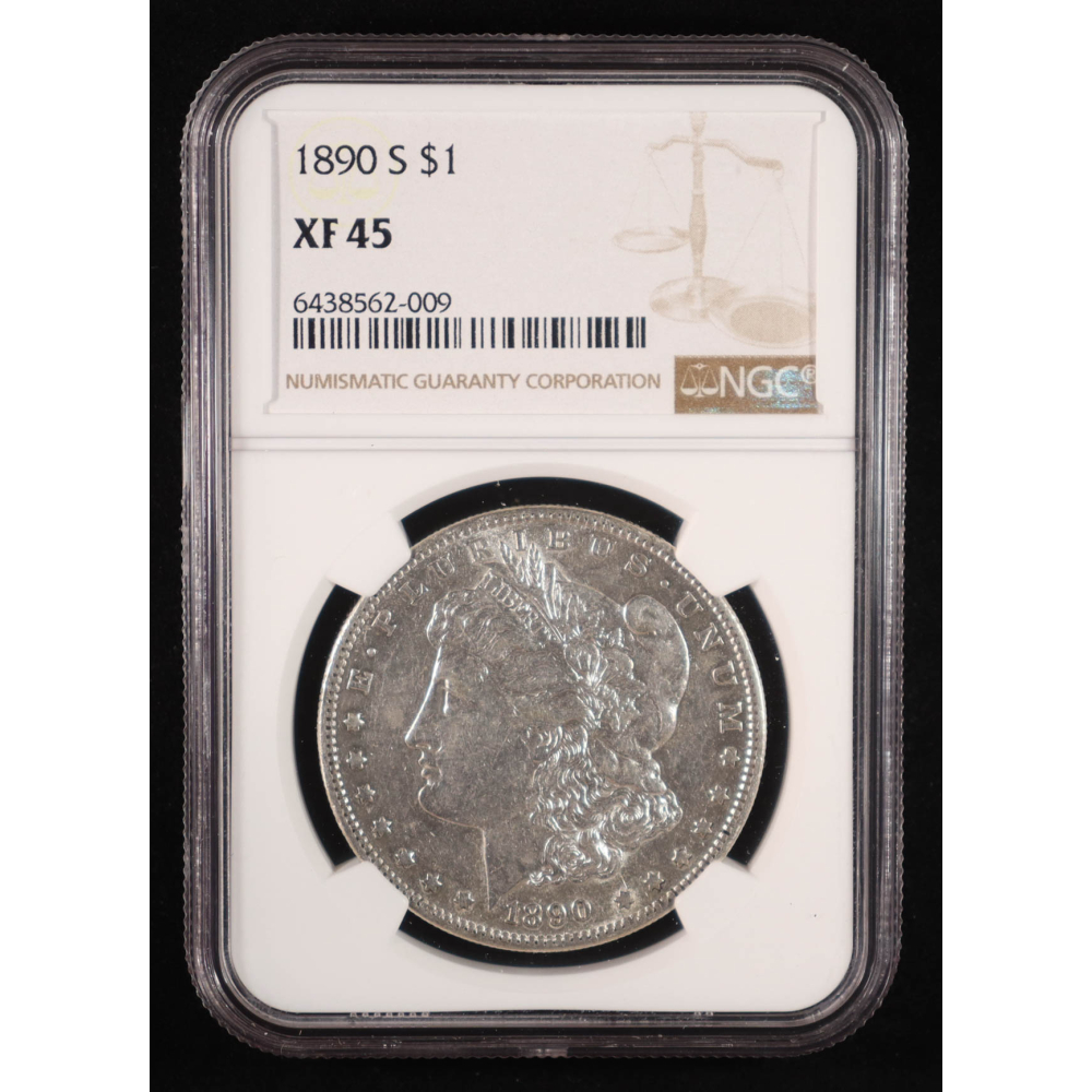1890-S Morgan Silver Dollar (NGC XF45) at PristineAuction.com