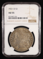 1921-D Morgan Silver Dollar (NGC AU55) at PristineAuction.com