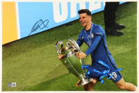 Mason Mount Signed Chelsea F.C. 11x17 Photo (Beckett) at PristineAuction.com